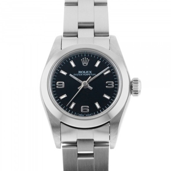 ROLEX Accessories - Rolex ROLEX Oyster perpetual 67180 black dial used watch ladies